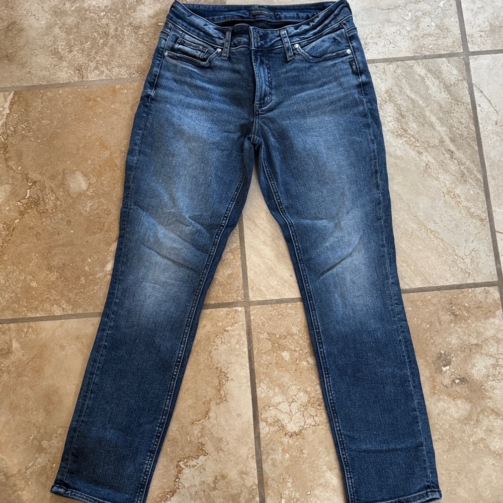 Silver Jeans Classic Straight Leg in Medium Dark Blue